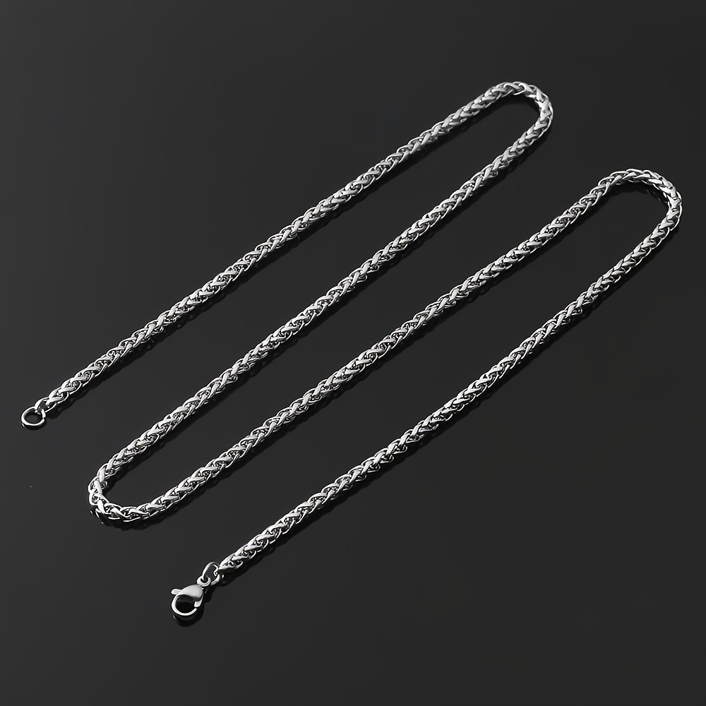 1pc Silver Stainless Steel Keel Chain